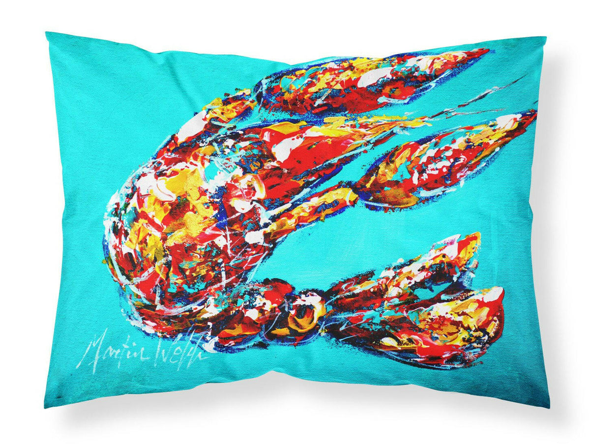 Lucy the Crawfish in blue Moisture wicking Fabric standard pillowcase MW1161PILLOWCASE by Caroline&#39;s Treasures
