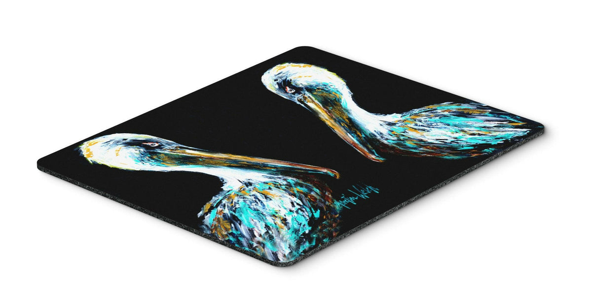 Dressed in Black Pelican Mouse Pad, Hot Pad or Trivet MW1164MP by Caroline&#39;s Treasures
