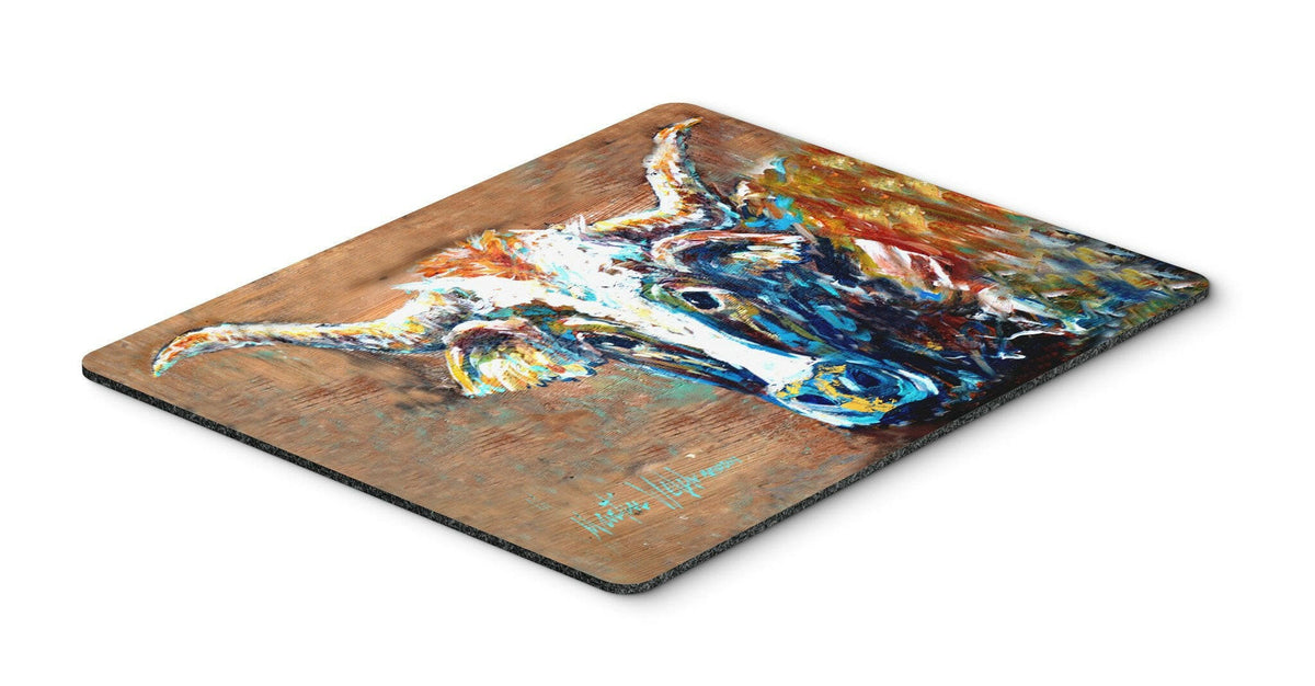 On the Loose Brown Cow Mouse Pad, Hot Pad or Trivet MW1165MP by Caroline&#39;s Treasures