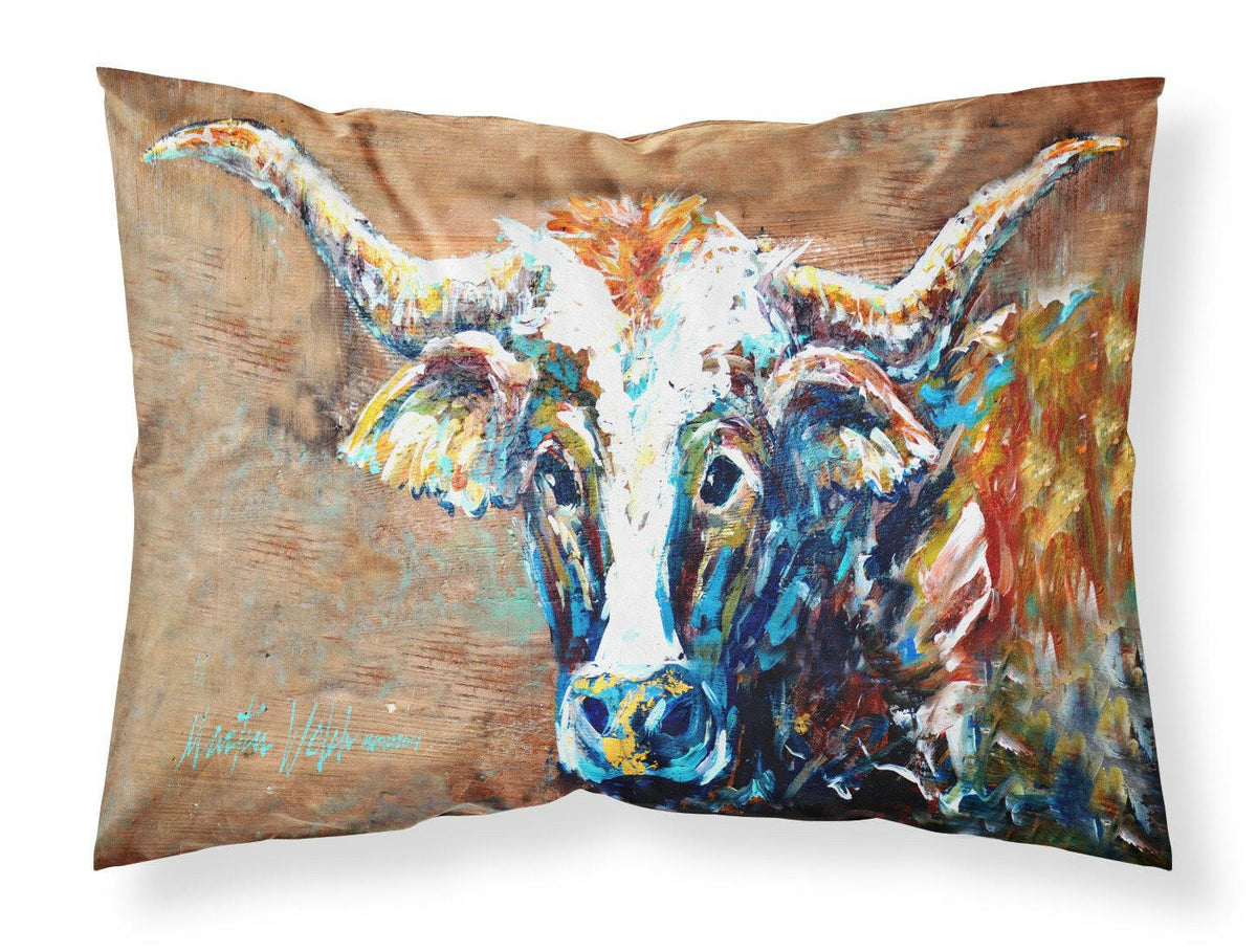 On the Loose Brown Cow Moisture wicking Fabric standard pillowcase MW1165PILLOWCASE by Caroline&#39;s Treasures