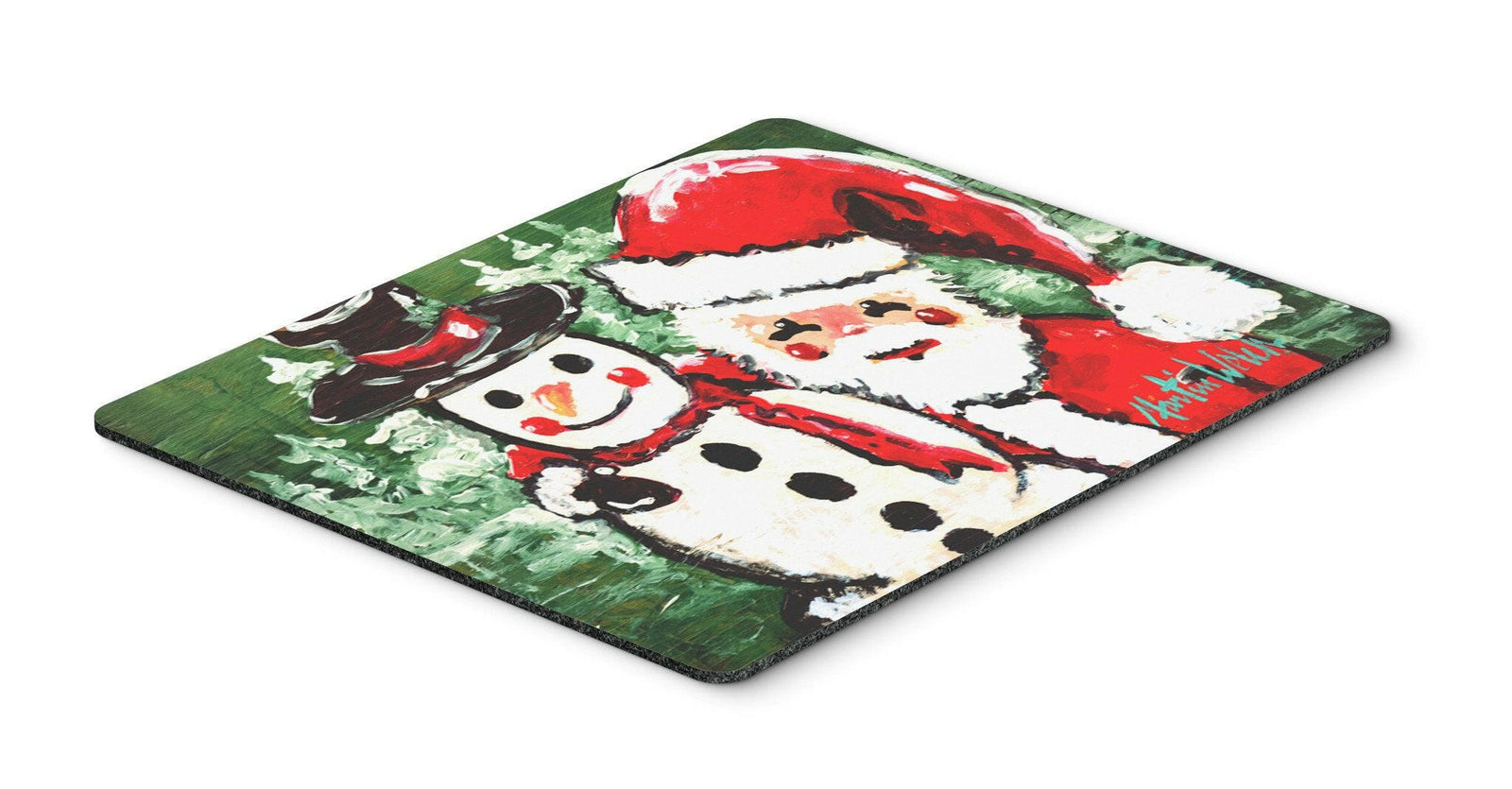 Friends Snowman and Santa Claus Mouse Pad, Hot Pad or Trivet MW1167MP by Caroline's Treasures