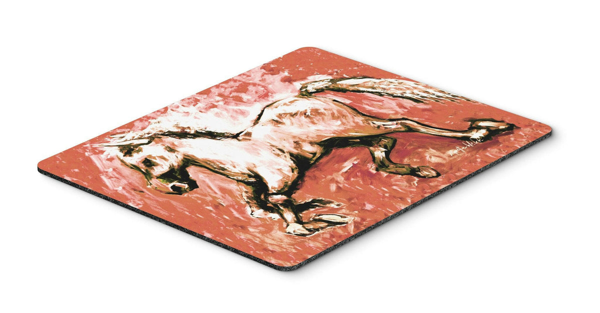 Shadow the Horse in Red Mouse Pad, Hot Pad or Trivet MW1170MP by Caroline&#39;s Treasures