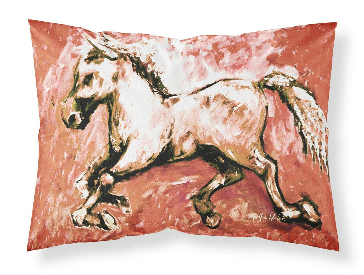 Shadow the Horse in Red Moisture wicking Fabric standard pillowcase MW1170PILLOWCASE by Caroline's Treasures