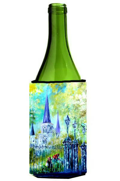 Across the Square St Louis Cathedral Wine Bottle Beverage Insulator Hugger MW1183LITERK by Caroline's Treasures