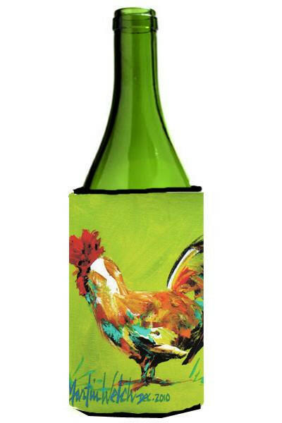 Cockadoo Rooster Wine Bottle Beverage Insulator Hugger MW1192LITERK by Caroline&#39;s Treasures