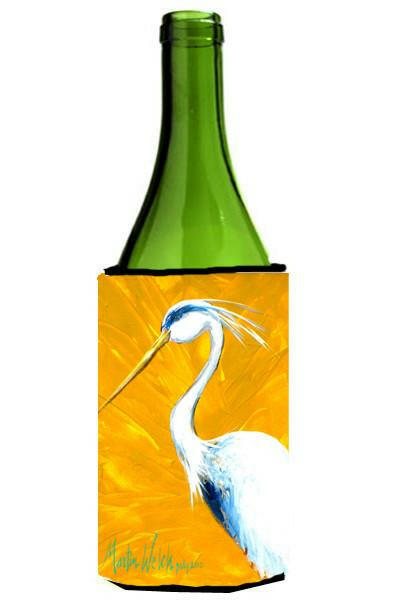 Col Mustard the Egret Wine Bottle Beverage Insulator Hugger MW1193LITERK by Caroline&#39;s Treasures