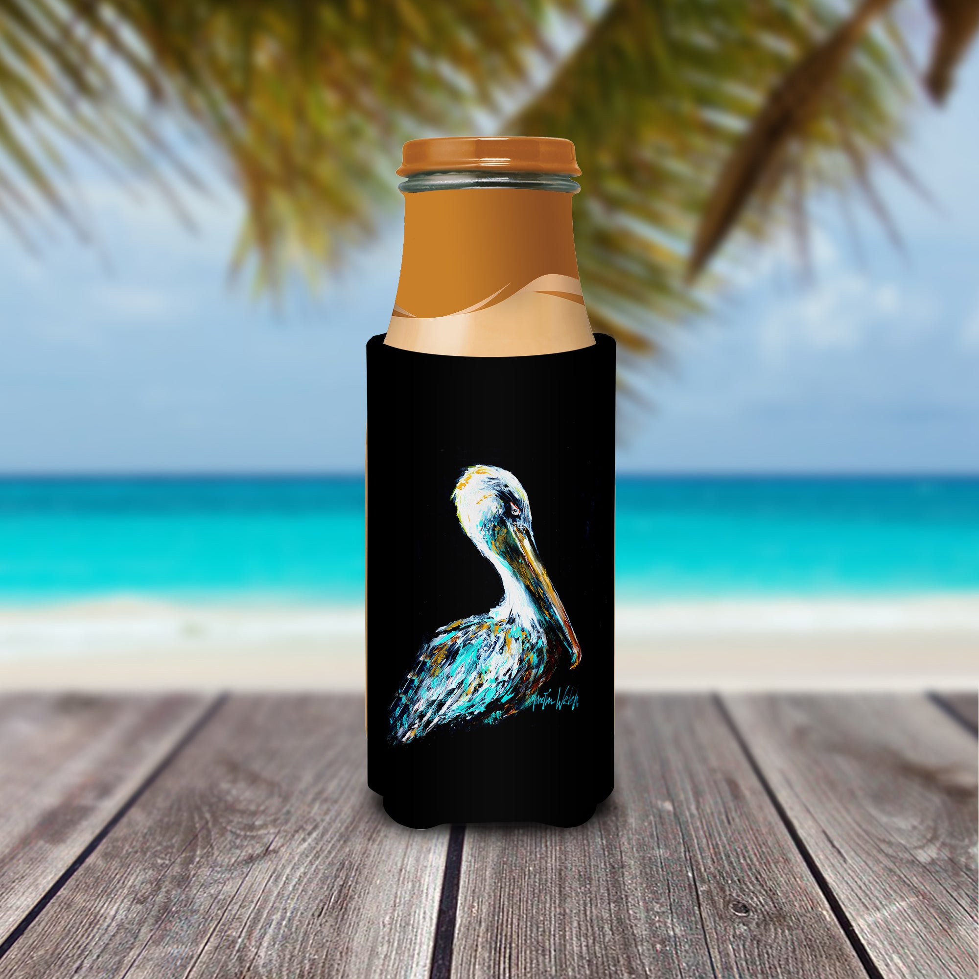 Dressed in Black Pelican Ultra Beverage Insulators for slim cans MW1195MUK.