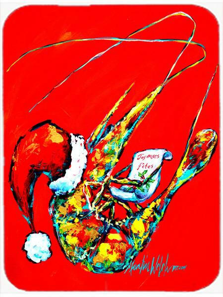 Happy Holidays Shrimp Mouse Pad, Hot Pad or Trivet MW1197MP by Caroline's Treasures