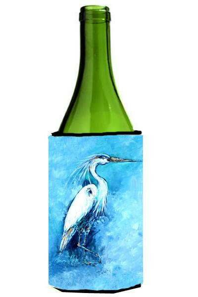 Standing Gaurd Egret Wine Bottle Beverage Insulator Hugger MW1202LITERK by Caroline&#39;s Treasures