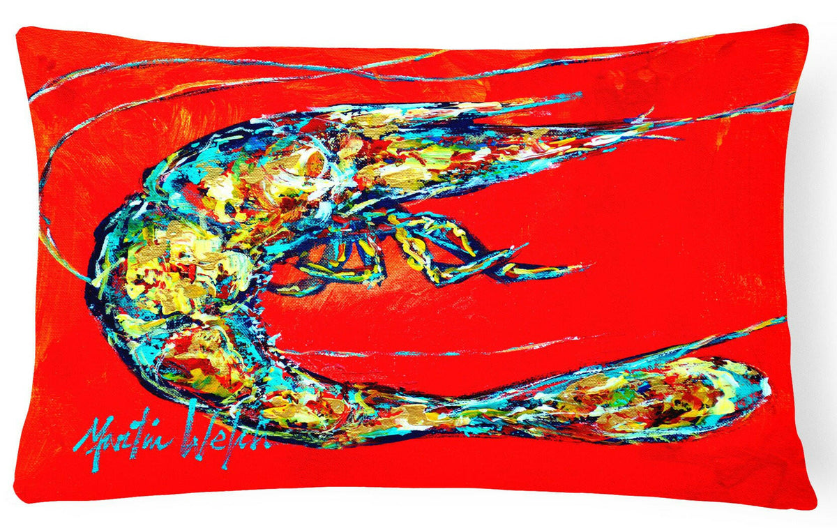 Shrimp Boil Fabric Decorative Pillow MW1207PW1216 by Caroline&#39;s Treasures