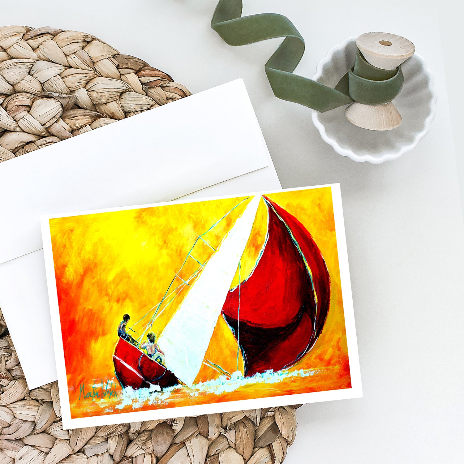 Buy this Sailboat Break Away Greeting Cards Pack of 8