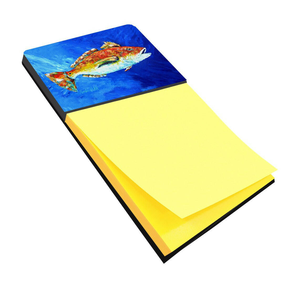 Red Fish White Spin Sticky Note Holder MW1212SN by Caroline's Treasures