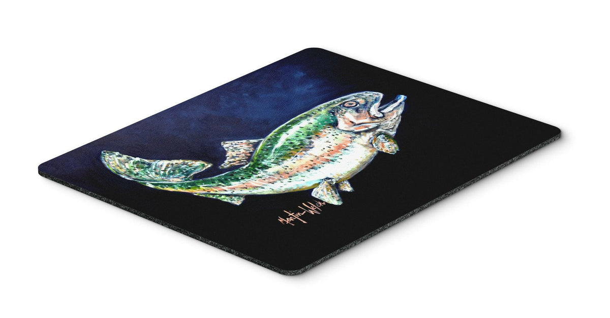 Deep Blue Rainbow Trout Mouse Pad, Hot Pad or Trivet MW1213MP by Caroline&#39;s Treasures