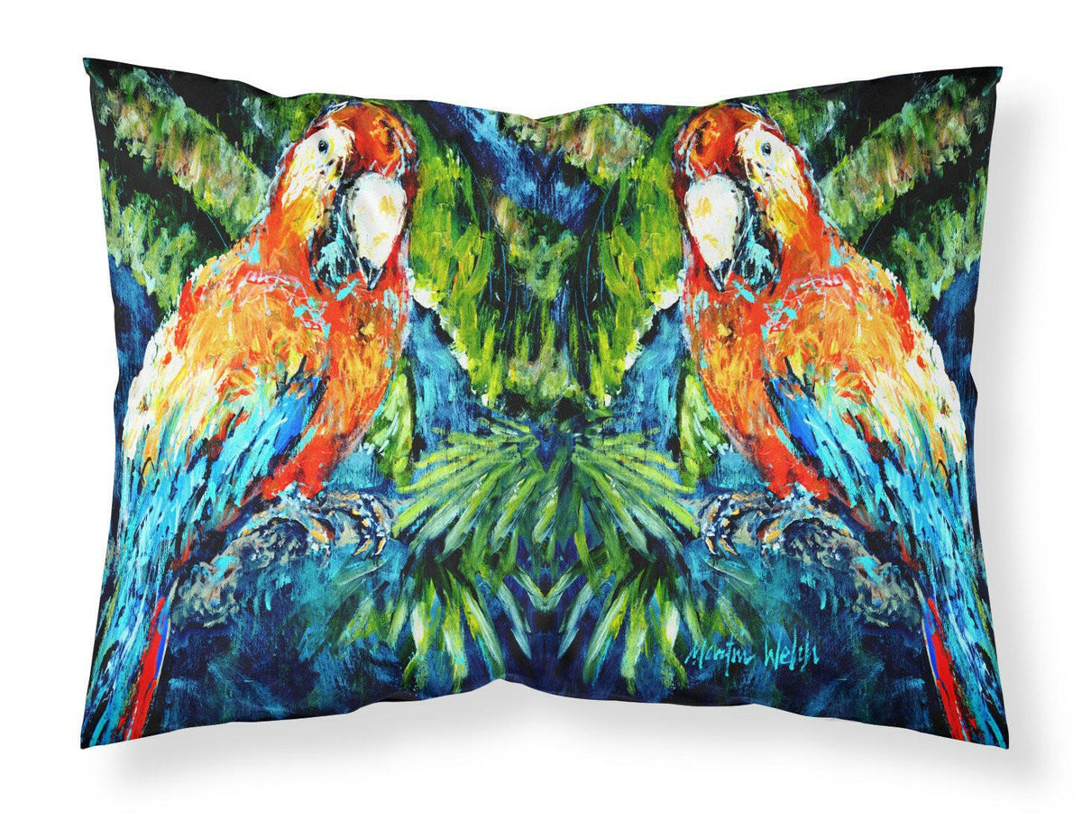 Parrots Yo Yo Mama Fabric Standard Pillowcase MW1216PILLOWCASE by Caroline&#39;s Treasures