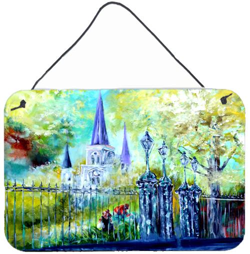 St Louis Cathedrial Across the Square Wall or Door Hanging Prints by Caroline's Treasures
