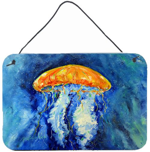 Calm Water Jellyfish Wall or Door Hanging Prints MW1223DS812 by Caroline's Treasures