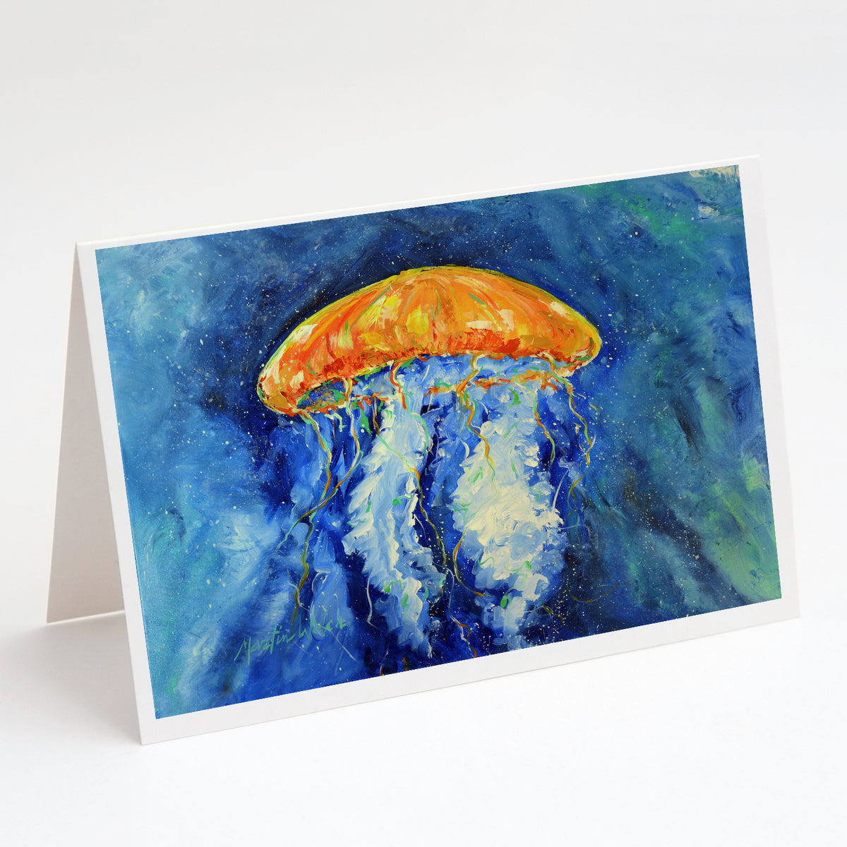 Buy this Calm Water Jellyfish Greeting Cards Pack of 8