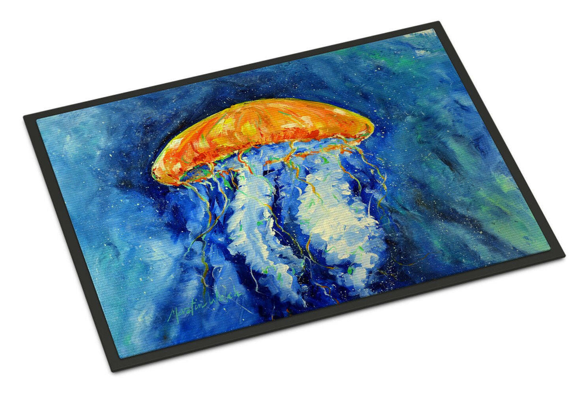 Calm Water Jellyfish Indoor or Outdoor Mat 18x27 MW1223MAT - the-store.com