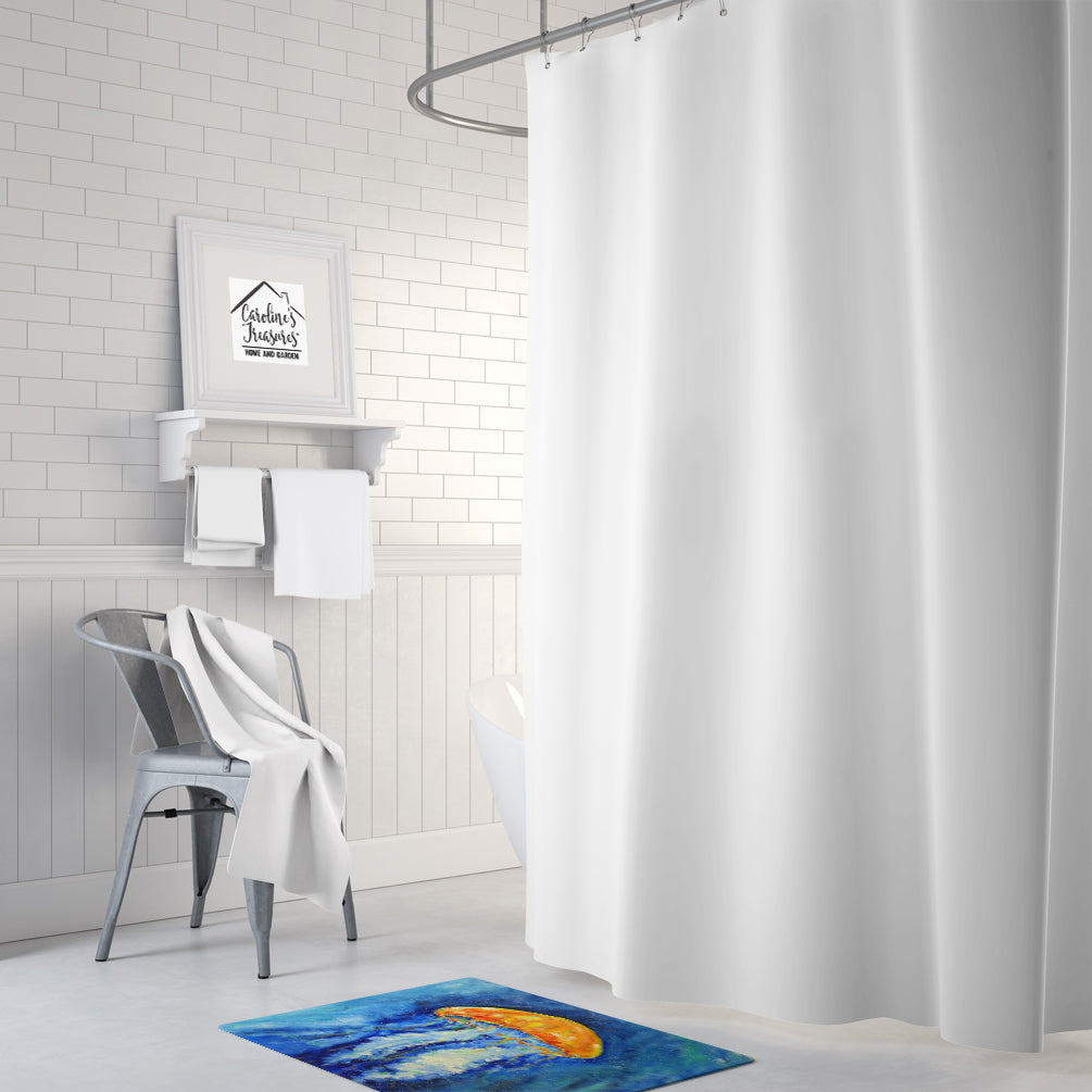 Caroline's Treasures Calm Water Jellyfish Machine Washable Memory Foam Mat MW1223RUG