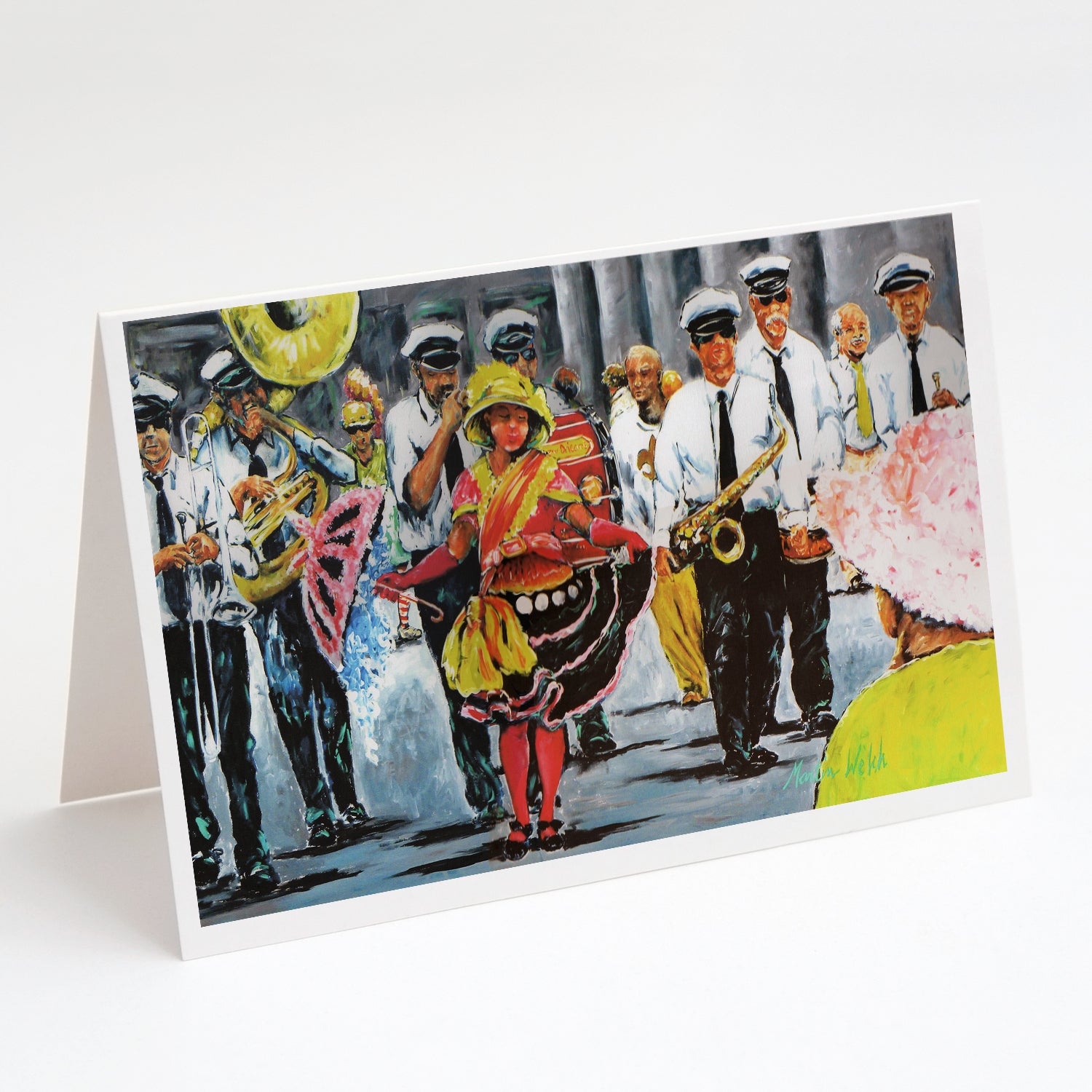 Buy this Dancing in the Streets Mardi Gras Greeting Cards Pack of 8