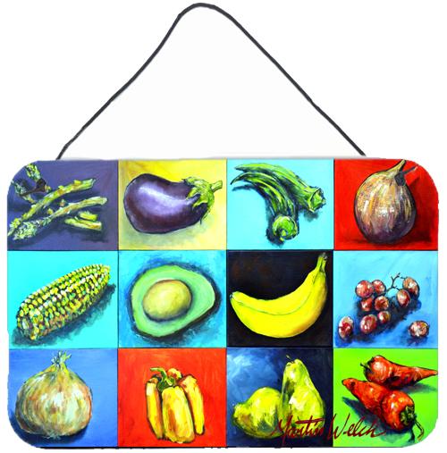 Mixed Fruits and Vegetables Wall or Door Hanging Prints by Caroline&#39;s Treasures