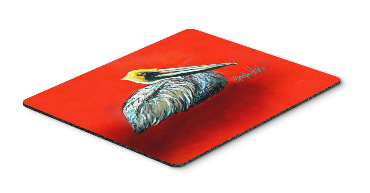 Sitting Brown Pelican Mouse Pad, Hot Pad or Trivet MW1232MP by Caroline&#39;s Treasures