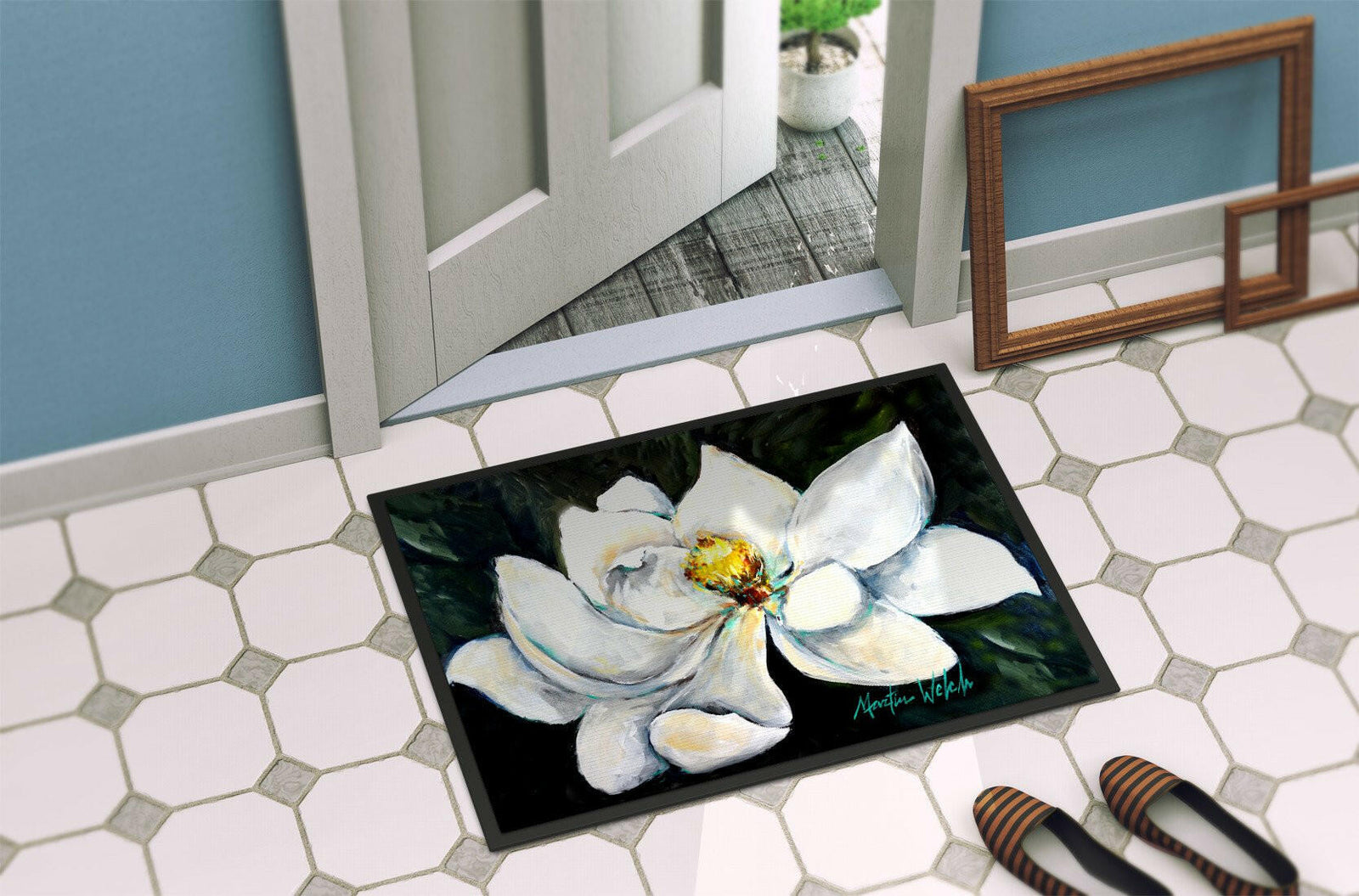 Caroline's Treasures Sweet Magnolia Doormat - 24x36 Decorative Floor Mat – Indoor/Outdoor Rug with Artistic Flair MW1234JMAT - Large 24x36 – Indoor/Outdoor Floor Mats with Artistic Flair