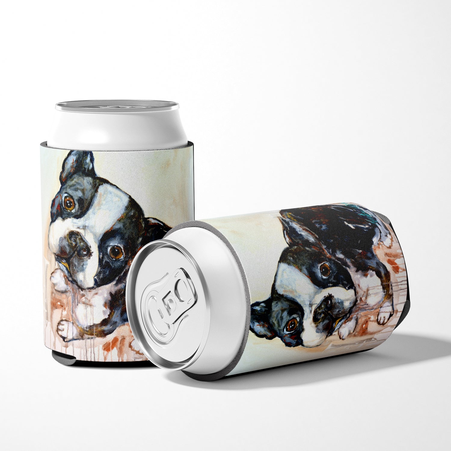 Boston Terrier Jake The Look Can or Bottle Hugger MW1238CC