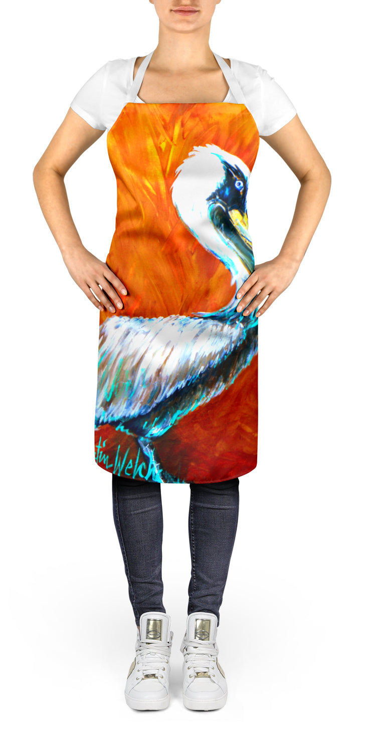 Caroline's Treasures Proud Pelican Apron – Artist-Designed Kitchen, BBQ & Craft Apron MW1252APRON