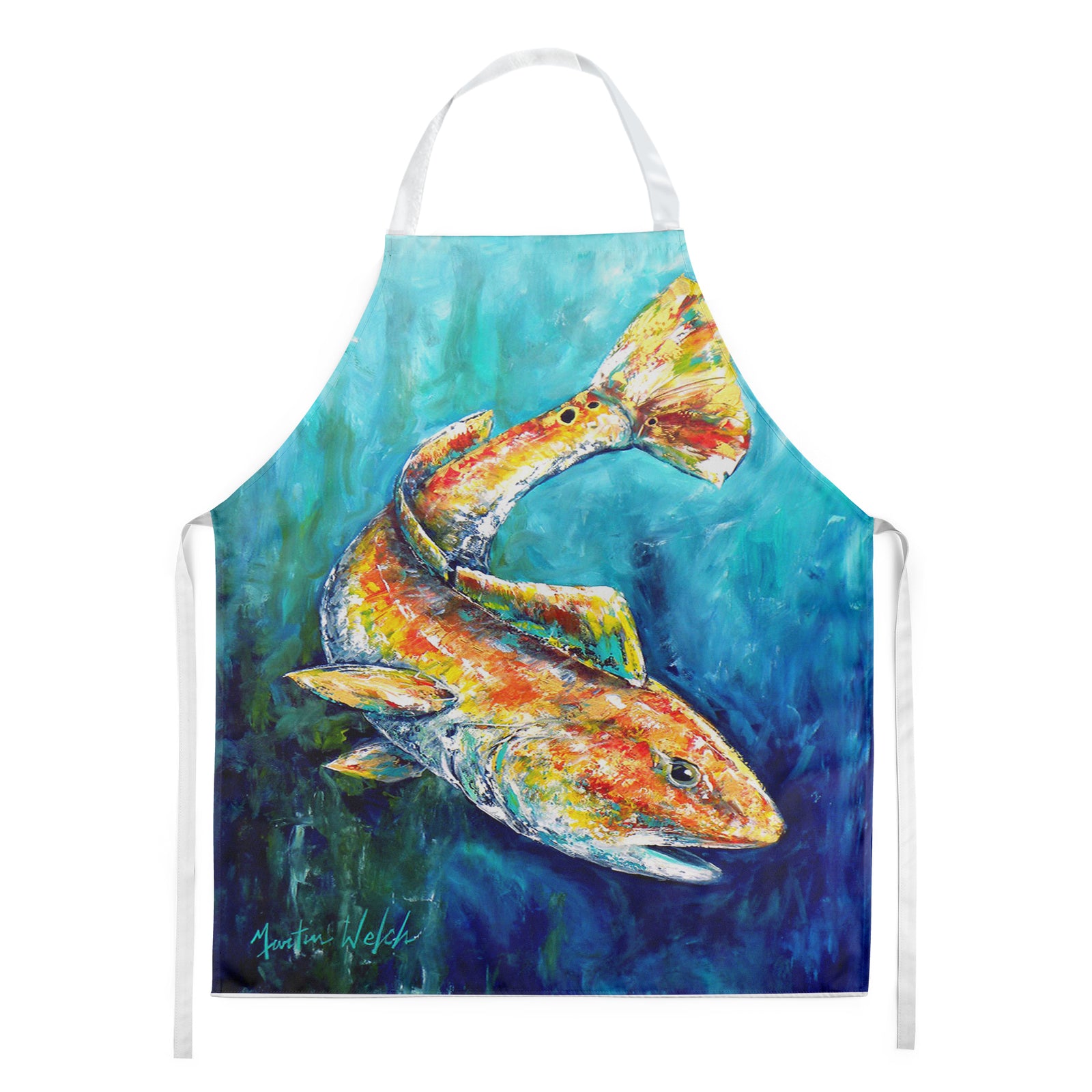 Searching Below Red Fish Apron MW1256APRON - the-store.com