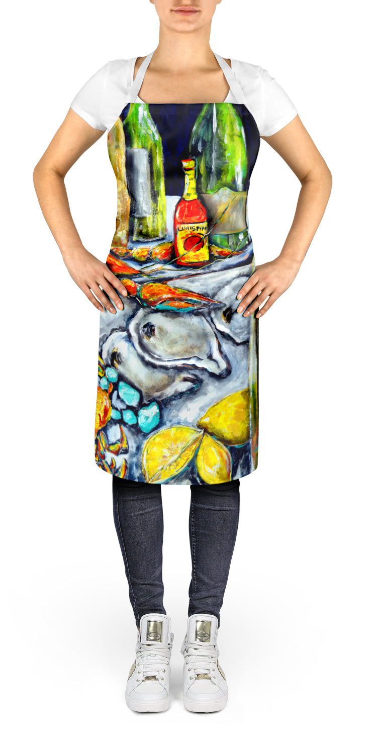 Caroline's Treasures Sit a Spell Seafood Crab boil Apron – Artist-Designed Kitchen, BBQ & Craft Apron MW1257APRON
