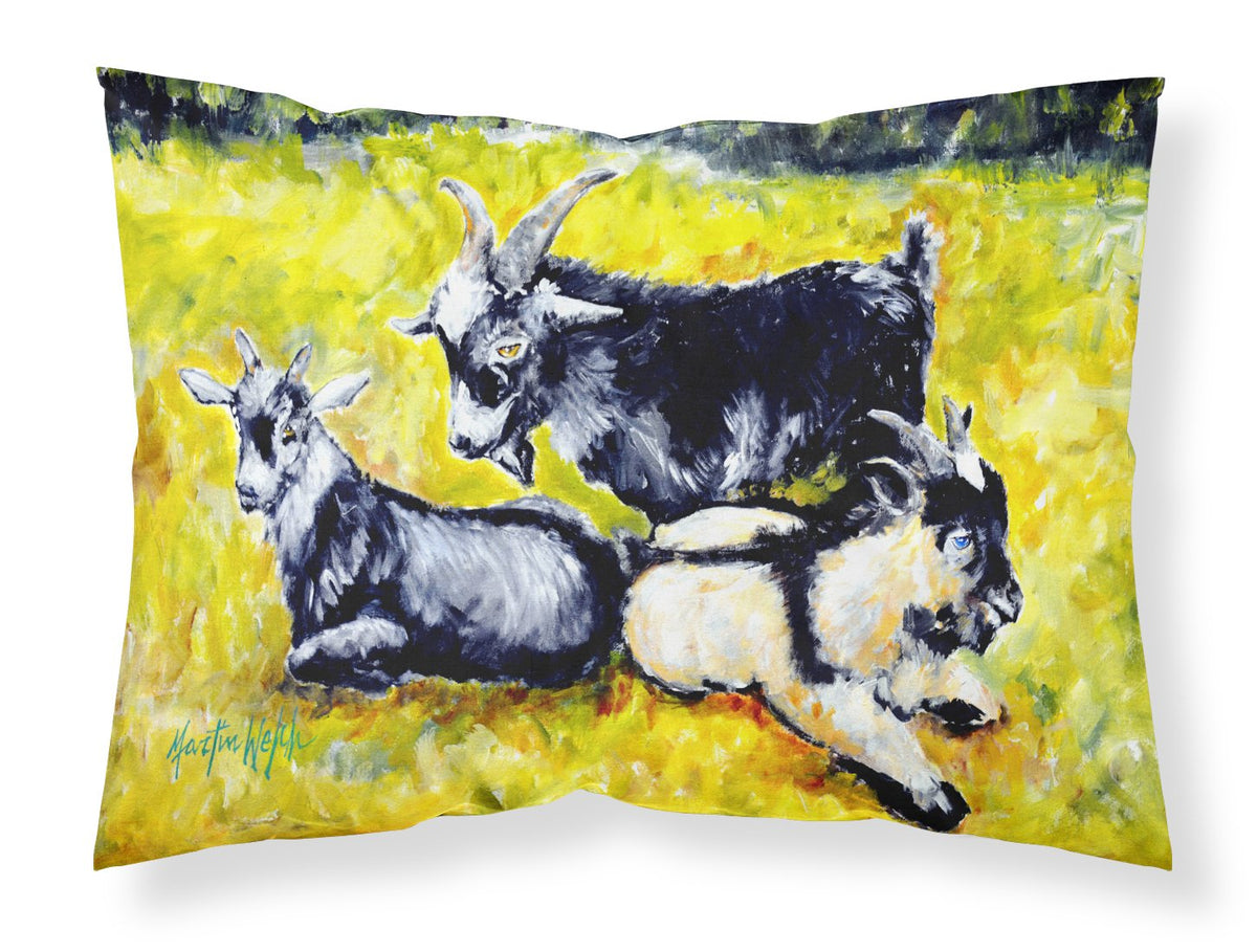 Three Goats Fabric Standard Pillowcase MW1266PILLOWCASE by Caroline&#39;s Treasures