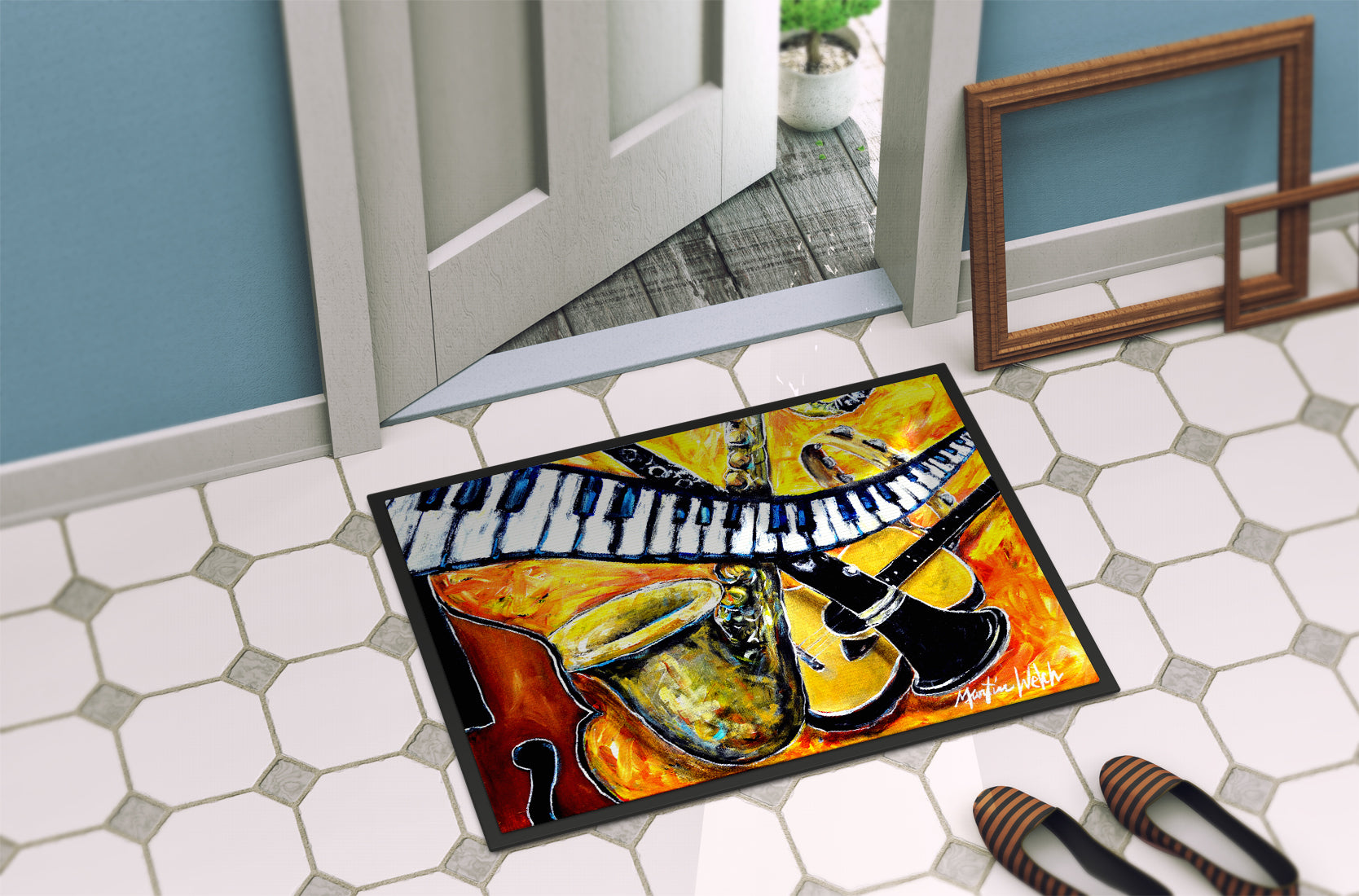 All That Jazz Indoor or Outdoor Mat 18x27 MW1267MAT - the-store.com