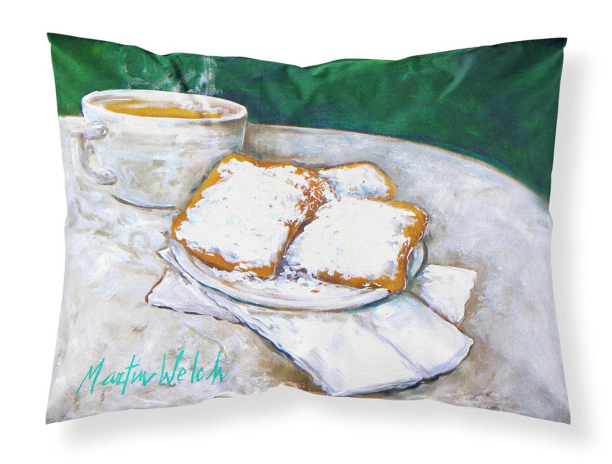 Breakfast Delight Beignets Fabric Standard Pillowcase MW1271PILLOWCASE by Caroline&#39;s Treasures