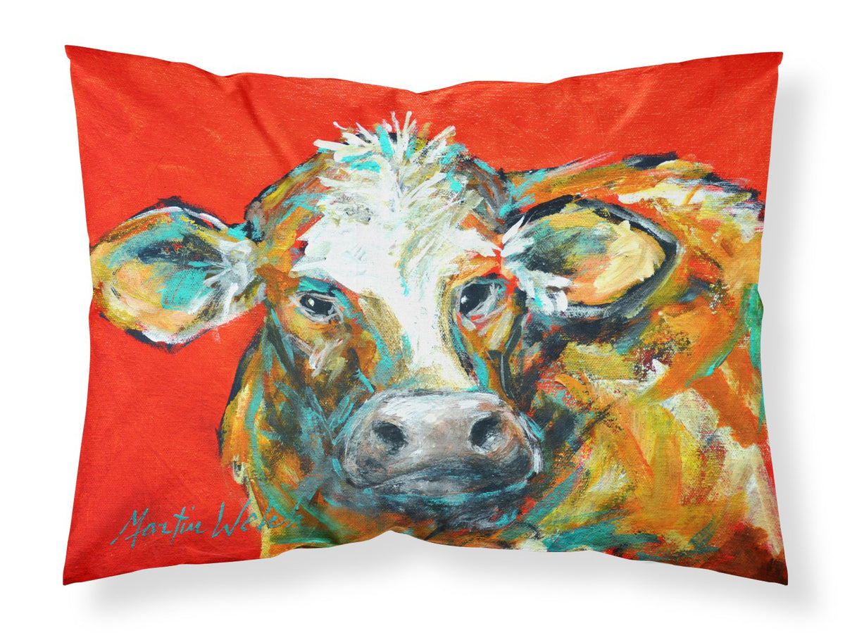 Caught Red Handed Cow Fabric Standard Pillowcase MW1272PILLOWCASE by Caroline&#39;s Treasures