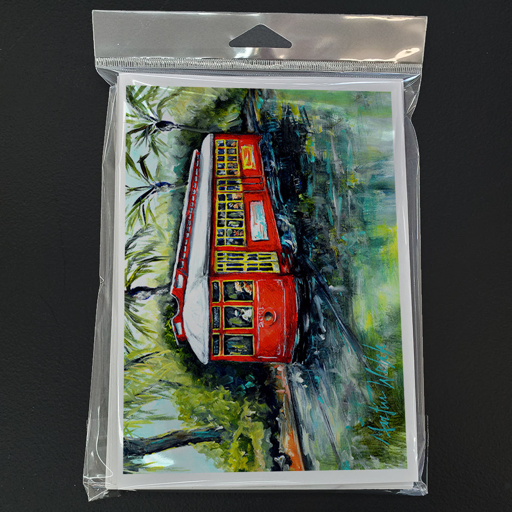 Little Red Street Car Greeting Cards Pack of 8