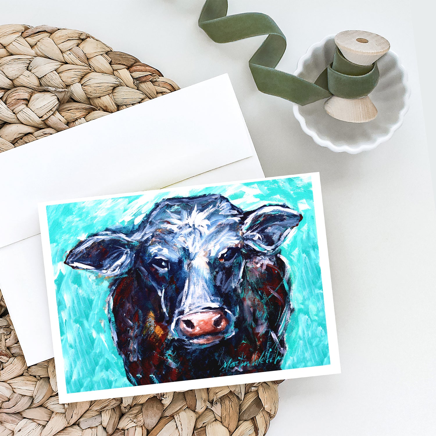 Moo Cow Greeting Cards Pack of 8