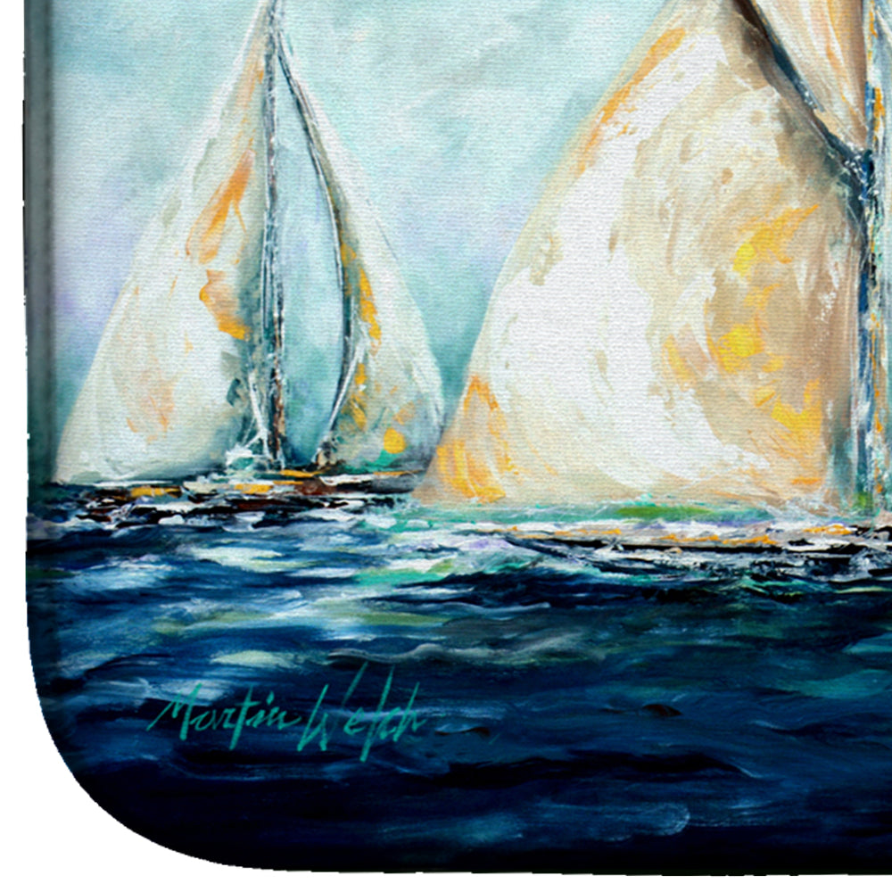 The Last Mile Sail boats Dish Drying Mat MW1283DDM  the-store.com.