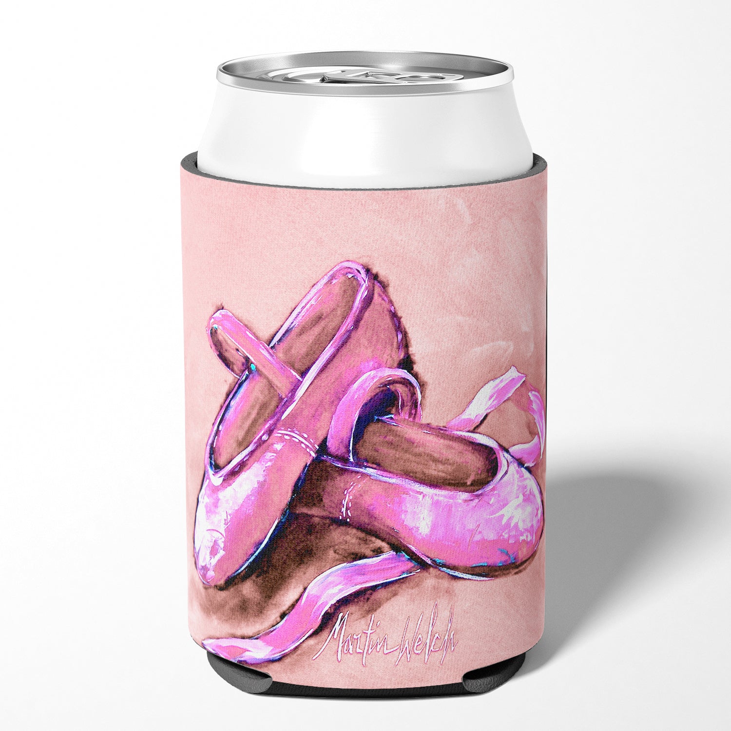 Ballet Shoes Pink Can or Bottle Hugger MW1305CC  the-store.com.