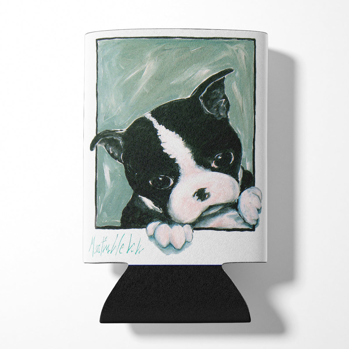 Boston Terrier Don&#39;t Leave Me Can or Bottle Hugger MW1313CC  the-store.com.