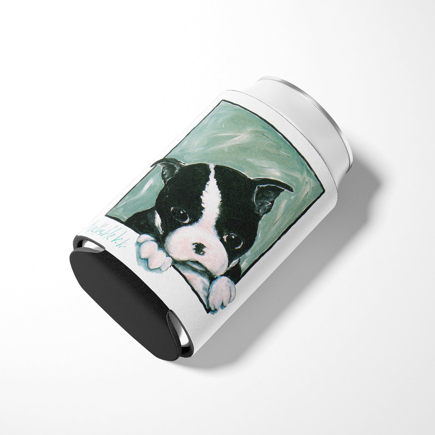 Boston Terrier Don't Leave Me Can or Bottle Hugger MW1313CC  the-store.com.