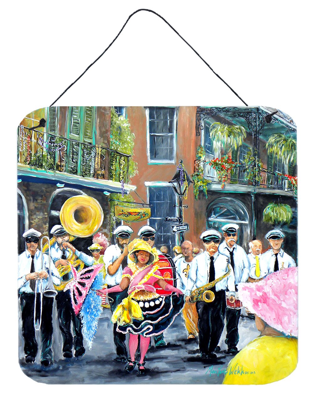 French Quarter Frolic Wall or Door Hanging Prints MW1328DS66 by Caroline&#39;s Treasures