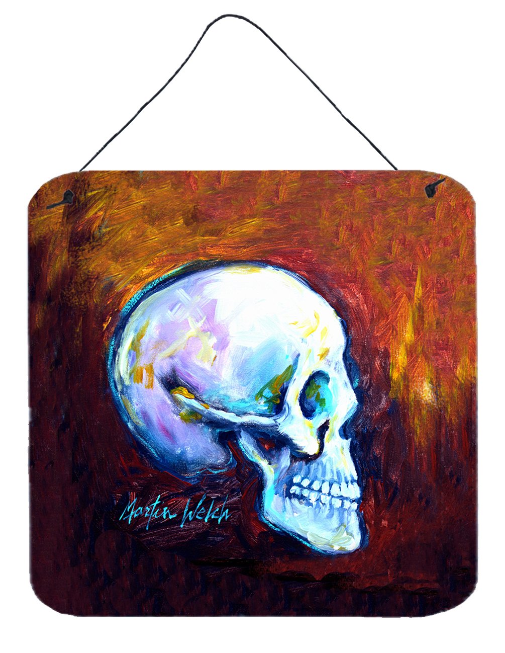 Skeleton My Best Side Wall or Door Hanging Prints MW1341DS66 by Caroline&#39;s Treasures