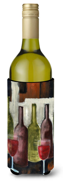 Red Wine by Petrina Sutton Wine Bottle Beverage Insulator Hugger PET0216LITERK by Caroline's Treasures
