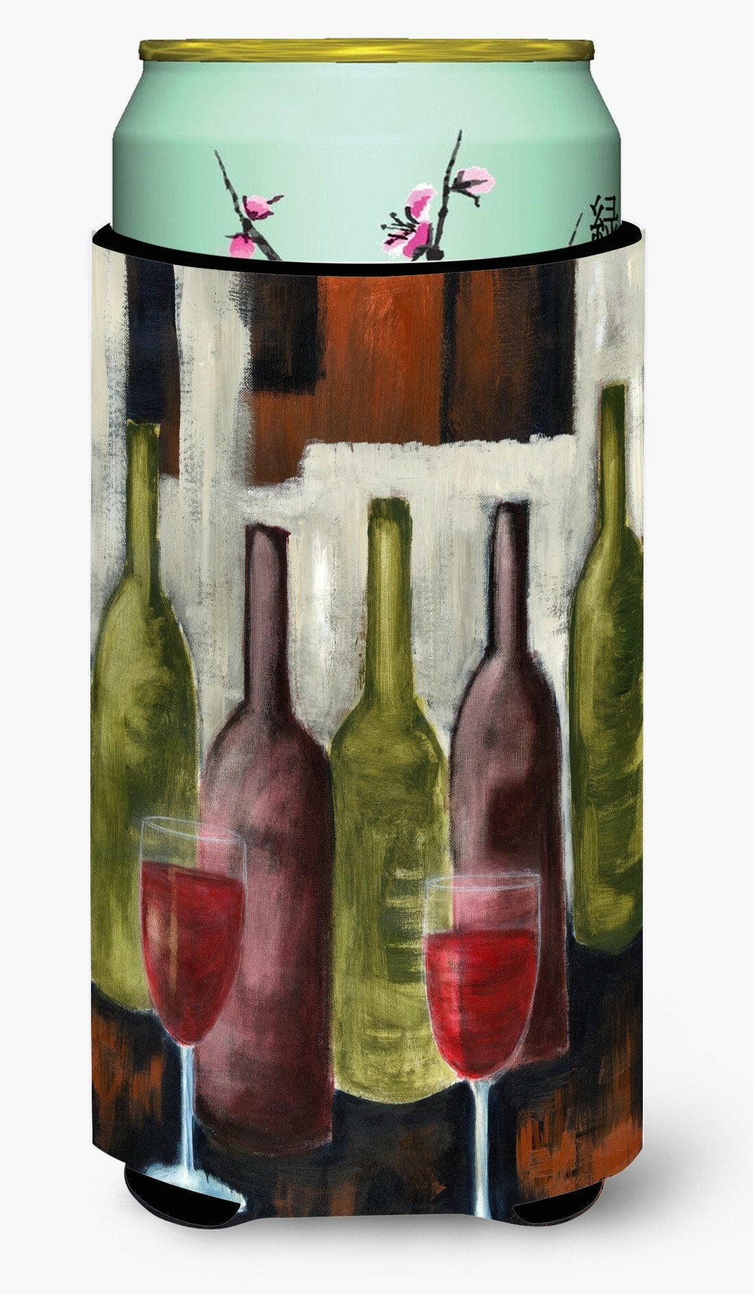 Red Wine by Petrina Sutton Tall Boy Beverage Insulator Hugger PET0216TBC by Caroline&#39;s Treasures