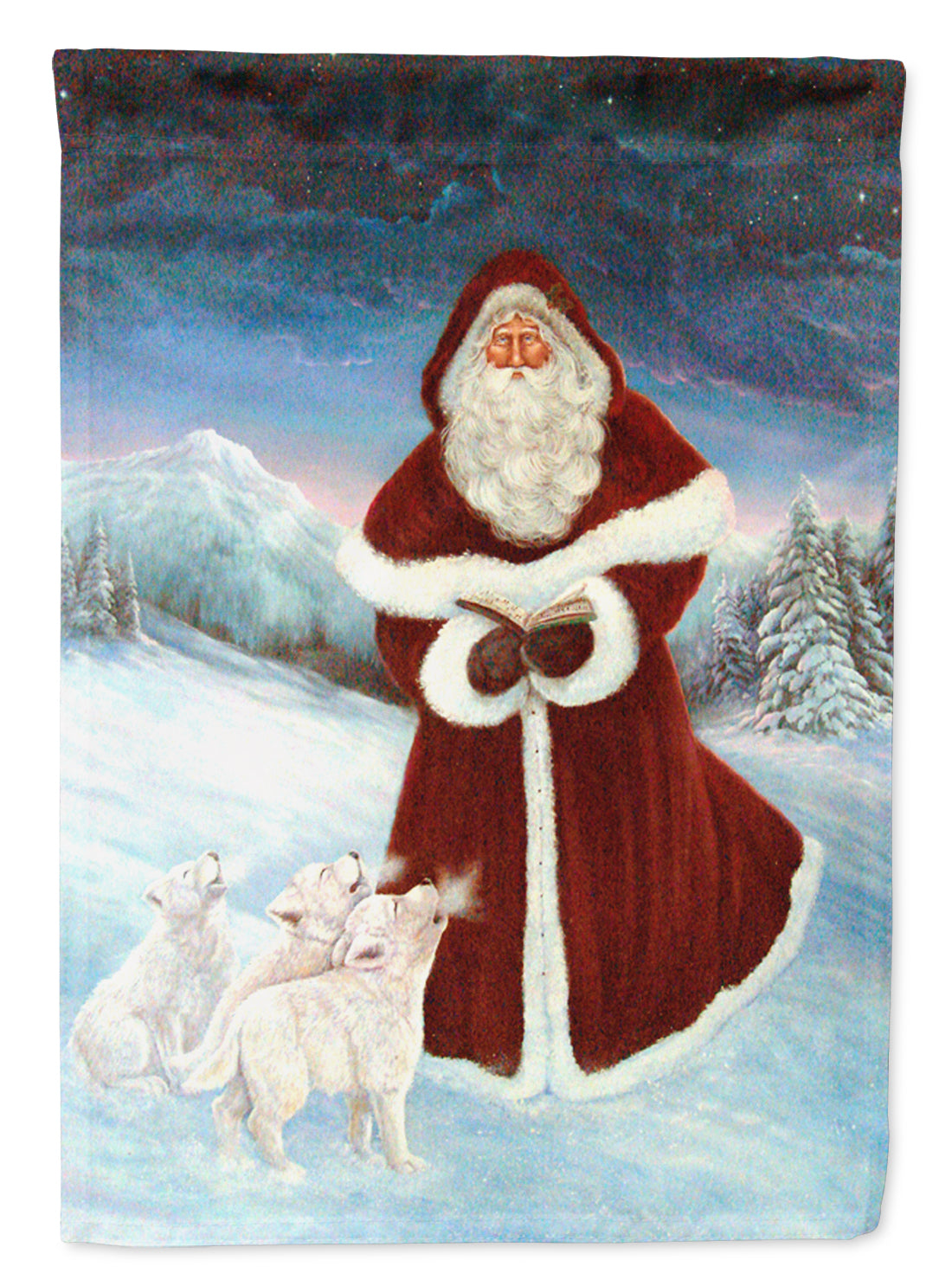A Spirit of Harmony Santa Claus Flag Canvas House Size PJC1002CHF  the-store.com.