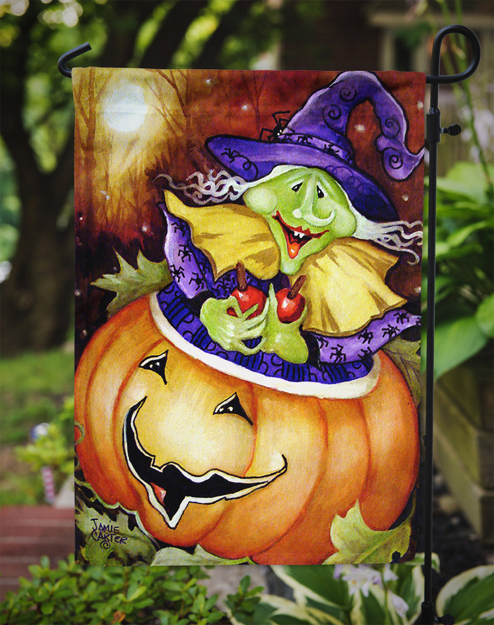 Bewitched and Glowing Halloween Flag Garden Size PJC1004GF