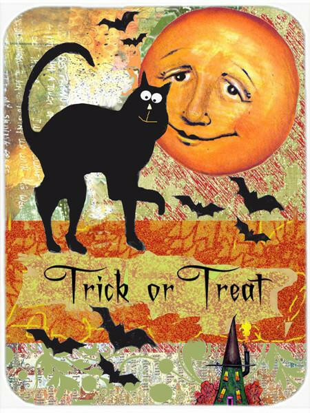 Trick or Treat Moon Halloween Glass Cutting Board Large PJC1006LCB by Caroline's Treasures