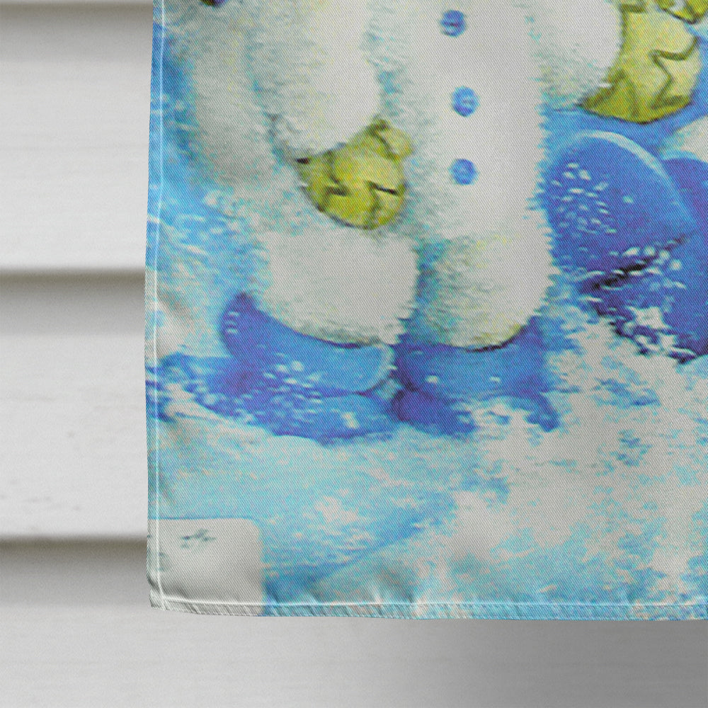 Blue Snow Baby Snowman Flag Canvas House Size PJC1007CHF  the-store.com.