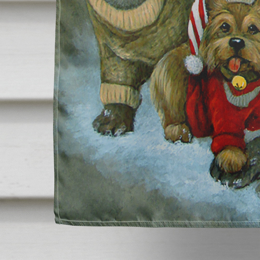 Gather your Friends Snowman with Dogs Flag Canvas House Size PJC1010CHF